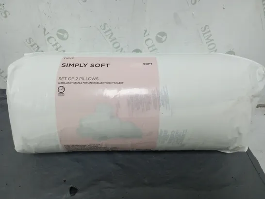 SIMPLY SOFT SET OF TWO PILLOWS