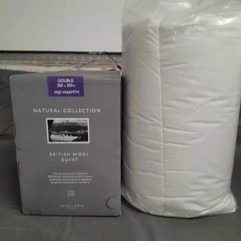 NATURAL COLLECTION BRITISH WOOL DUVET - DOUBLE