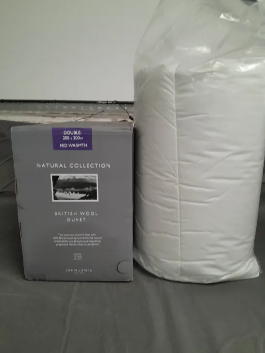 NATURAL COLLECTION BRITISH WOOL DUVET - DOUBLE