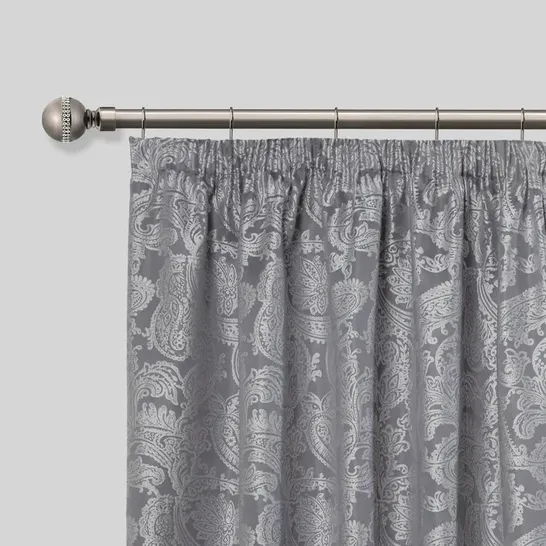 BOXED BLING DIAMOND STAINLESS STEEL ADJUSTABLE CURTAIN POLE 