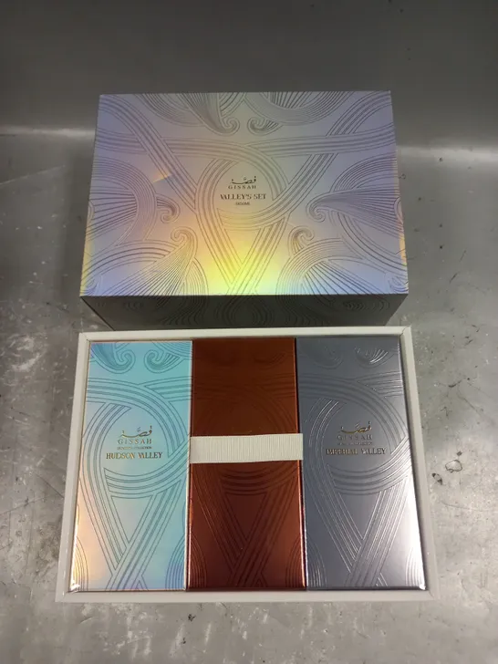 BOXED GISSAH VALLEYS FRAGRANCE SET 3X50ML