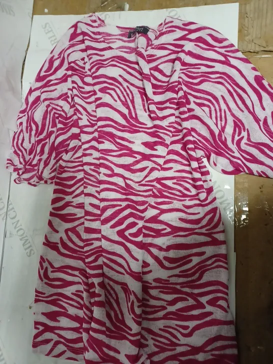 MR MAX FASHIONS PINK ZEBRA PRINT TOP