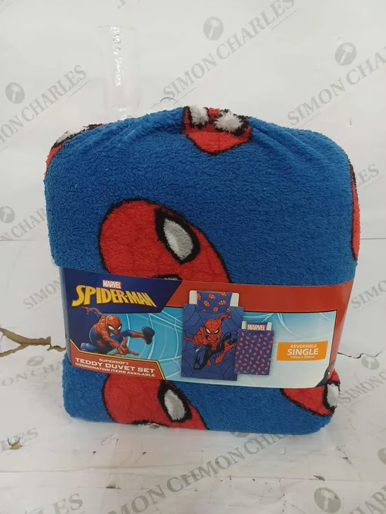 MARVEL SPIDER-MAN TEDDY DUVET SET IN SINGLE 