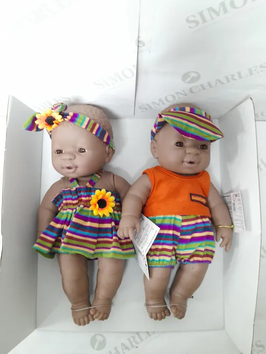 THE MAGIC TOY SHOP TWIN BABY DOLL SET 
