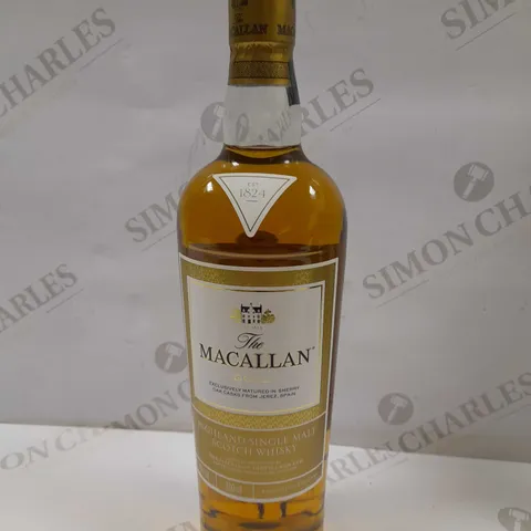 THE MACALLAN GOLD HIGHLAND SINGLE MALT SCOTCH WHISKY EXCLUSIVELY MATURED IN SHERRY OAK CASKS FROM JEREZ, SPAIN 700ML