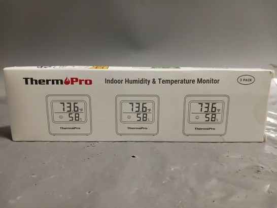 SEALED THERMPRO INDOOR HUMIDITY AND TEMPERATURE MONITOR 3-PACK