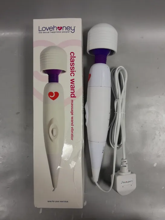 BOXED LOVEHONEY CLASSIC VIBRATING MASSAGE WAND 