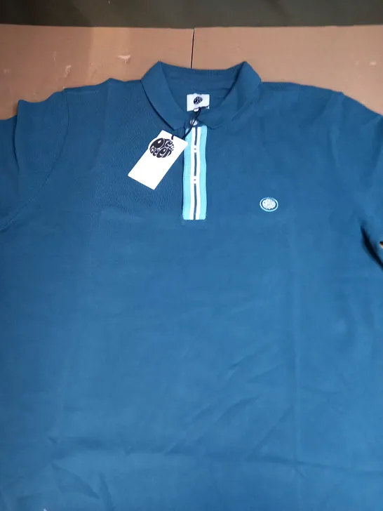 PRETTY GREEN RIBERA PLACKET STRIPE POLO SHIRT SIZE XL