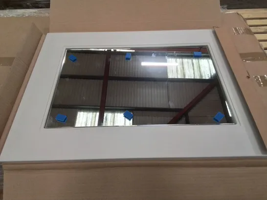 BOXED AS NEW CALYPSO CHELWORTH FRAMED MIRROR IN CONTOUR GREY - 500X700X18MM