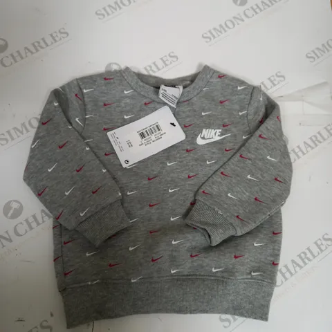 NIKE LOGO SWEATSHIRT SIZE 9-12 MONTHS