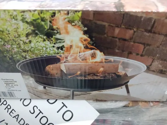 BRAND NEW BOXED EXPERT GRILL CAST IRON OPEN FIRE PIT BOWL 