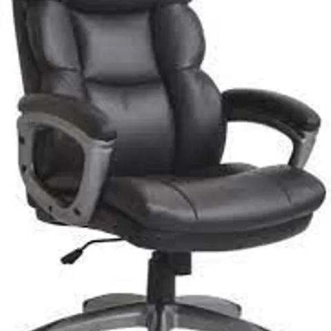 BOXED PU DIRECTORS CHAIR - BLACK 