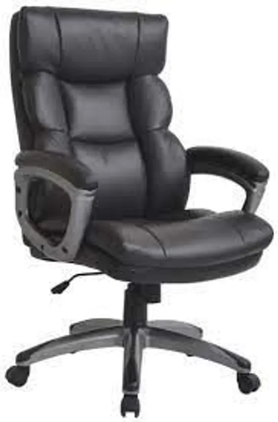 BOXED PU DIRECTORS CHAIR - BLACK  RRP £149