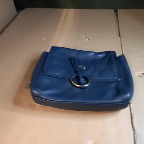 NAVY BLUE TULA LEATHER BAG