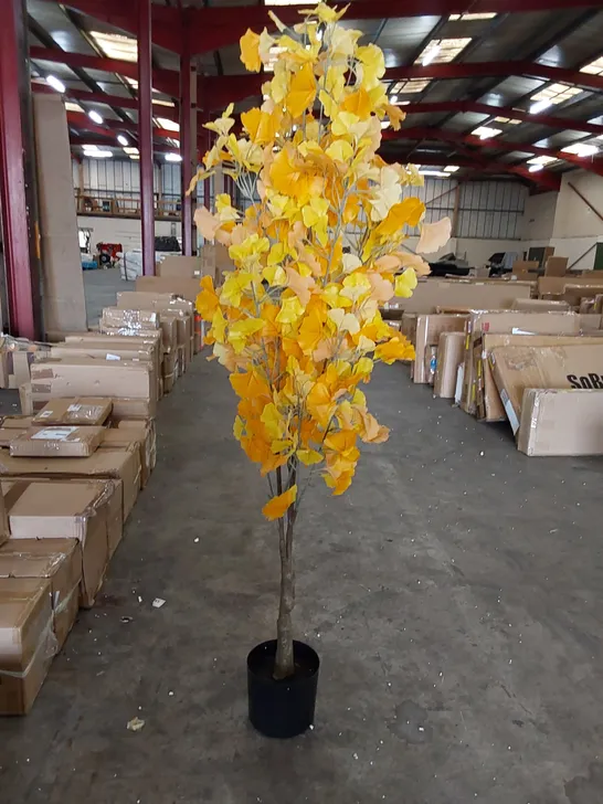 BOXED LARGE ARTIFICIAL GINKGO TREE 150CM