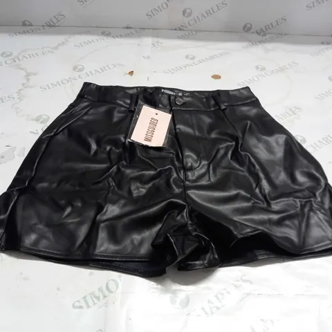 MISSGUIDED FAUX LEATHER SKIRT SIZE 12