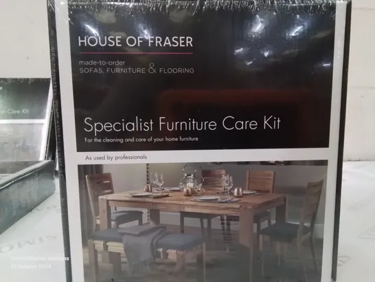 BOX CONTAINING 6 BOXED HOUSE OF FRASER SPECIALIST FURNITURE CARE KITS