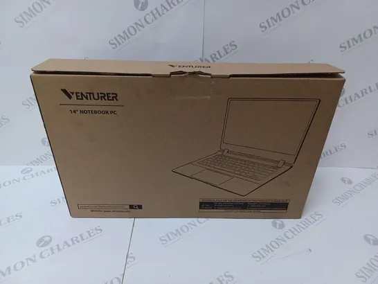 BRAND NEW BOXED VENTURER EUROPA 14 PLUS 14" NOTEBOOK PC - MATT BLACK