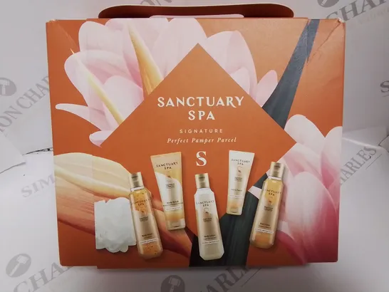 BOXED SANCTUARY SPA SIGNATURE PERFECT PAMPER PARCEL GIFT SET RRP £20