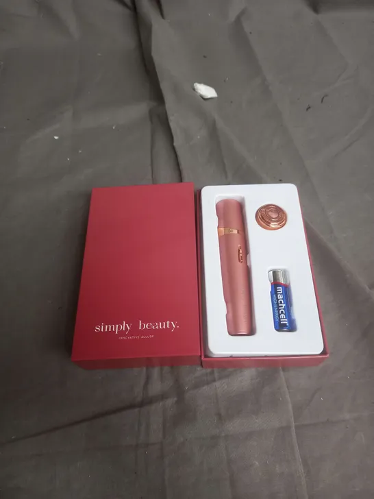 BOXED SIMPLY BEAUTY SINGLE HAIR EPILATOR IN ROSE GOLD