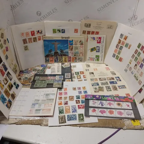 LARGE QUANTITY OF STAMPS AND STAMP COLLECTIONS OF VARIOUS YEARS AND ORIGINS