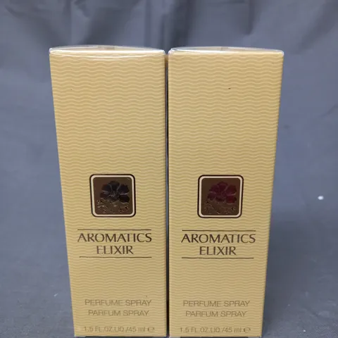 BOXED CLINIQUE AROMATICS ELIXIR EAU DE PERFUME 45ML DUO