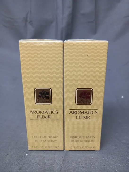 BOXED CLINIQUE AROMATICS ELIXIR EAU DE PERFUME 45ML DUO