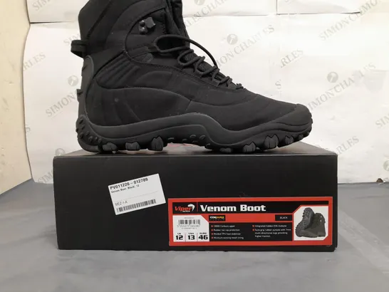 BOXED PAIR OF VIPER TACTICAL VENOM BOOTS IN BLACK UK SIZE 12