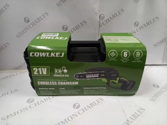 CQWLKEJ CORDLESS CHAINSAW 21V PRO 