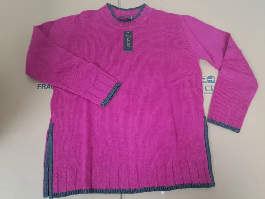 LOT OF 3 BRAND NEW DESTELLO PINK JUMPERS - UK 10