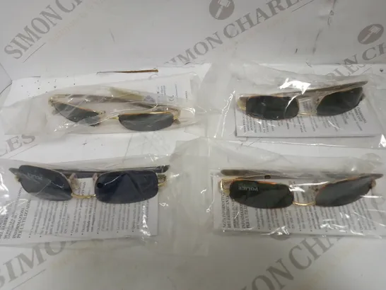 LOT OF 4 PAIRS OF POLICE SUNGLASSES