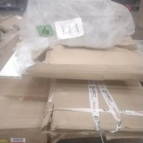 PALLET OF ASSORTED FLATPACK FURNITURE AND FURNITURE PARTS