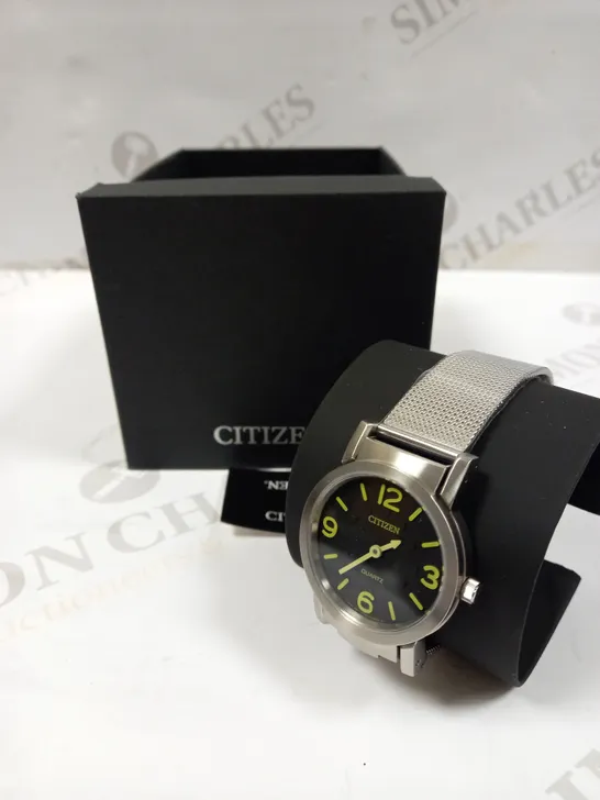 CITIZEN MEN'S ANALOGUE QUARTZ WATCH WITH STAINLESS STEEL STRAP