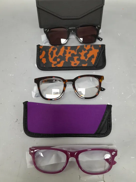 HUMMINGBIRD SUNGLASSES AND 2X READING GLASSES CLASS MIX 3.5