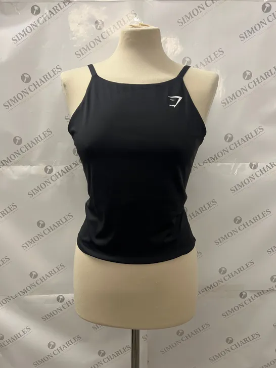 GYMSHARK SPORTS TANK TOP IN BLACK SIZE M 