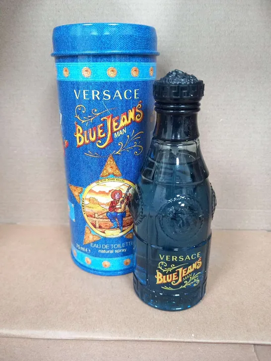 BOXED VERSACE BLUE JEANS MAN EAU DE TOILETTE SPRAY 75ML