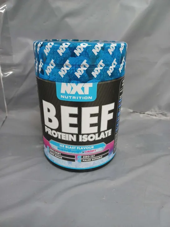 NXT NUTRITION BEEF PROTEIN ISOLATE POWDER ICE BLAST FLAVOUR (BLUE RASPBERRY & CHERRY) 540G