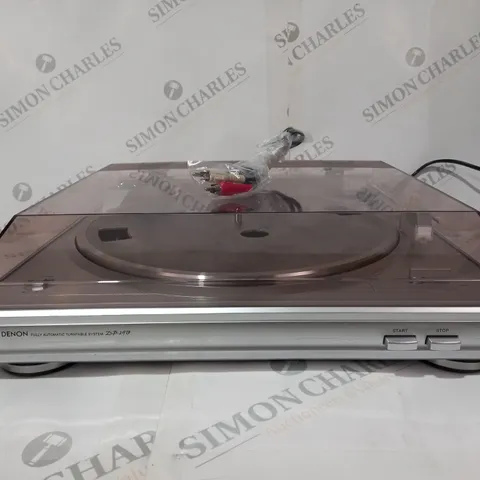 BOXED DENON DP-29F BELT DRIVE TURNTABLE - SILVER