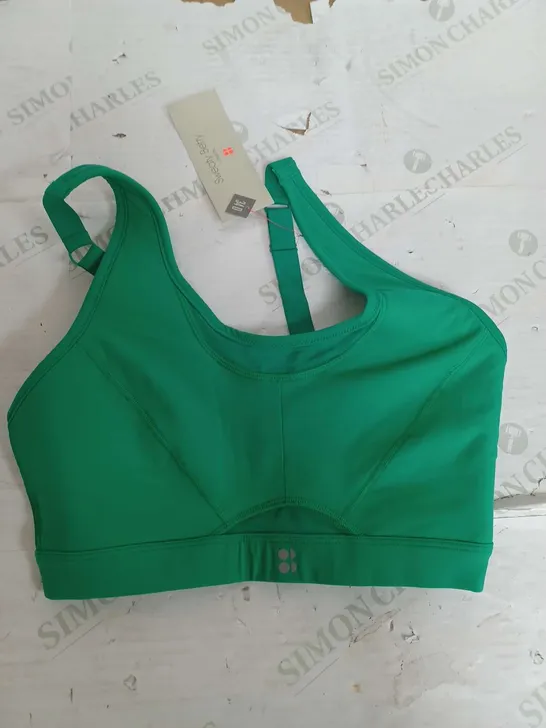 SWEATT BETTY POWER ICON RUNNING BRA IN GREEN - 34D