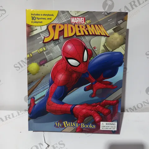 APPROXIMATELY 5 BRAND NEW SPIDERMAN MY BUSY BOOKS WITH PLAYMAT AND FIGURES