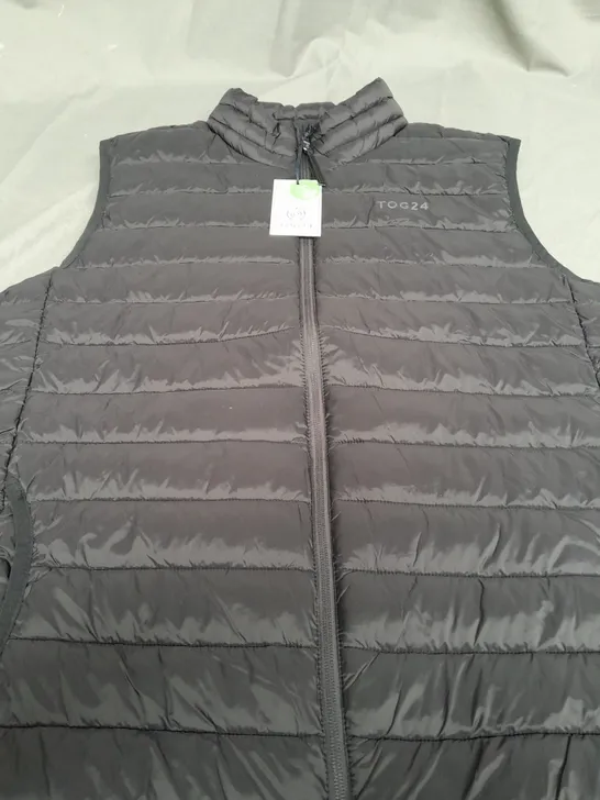 TOG24 BLACK PADDED GILET - XL