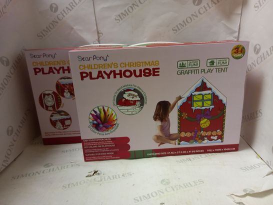 LOT OF 2 CHILDREN'S CHRISTMAS PLAYHOUSE SETS
