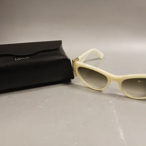 LANVIN LNV664S WHITE IVORY/GOLD SUNGLASSES 