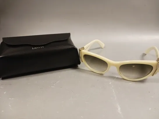 LANVIN LNV664S WHITE IVORY/GOLD SUNGLASSES 