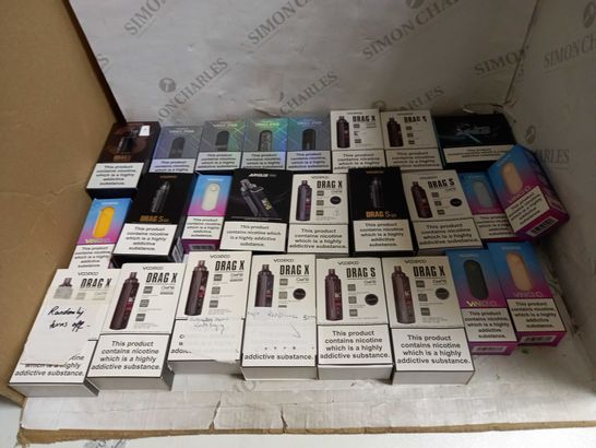 LOT OF APPROXIMATELY 20 E-CIGARATTES TO INCLUDE VOOPOO VINCI Q, AND VOOPOO DRAG X ETC.