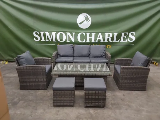 BRAND NEW KANSAS GARDEN AND PATIO RATTAN SOFA SET  RRP £995