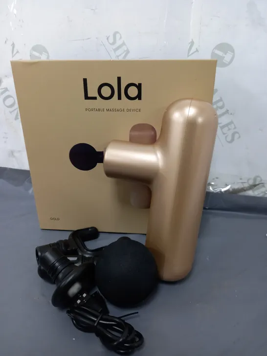 BOXED LOLA 4 SPEED HAND HELD MASSAGE GUN