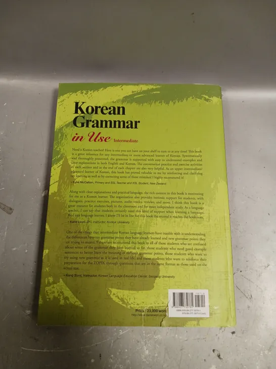 KOREAN GRAMMAR IN USE - INTERMEDIATE 