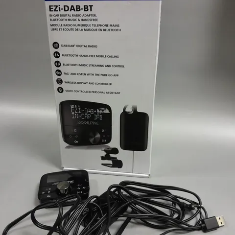 BOXED ALPINE EZI-DAB-BT IN CAR DIGITAL RADIO ADAPTER 