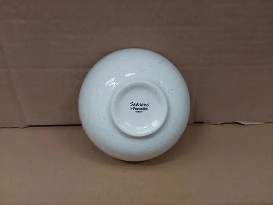 APPROX 18 SEASONS PORCELAIN OATMEAL BOWLS, 13cm